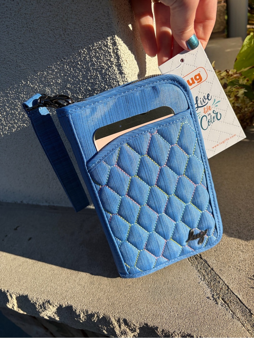 NWT Lug Tandem SE Wallet in Brushed Marina Blue